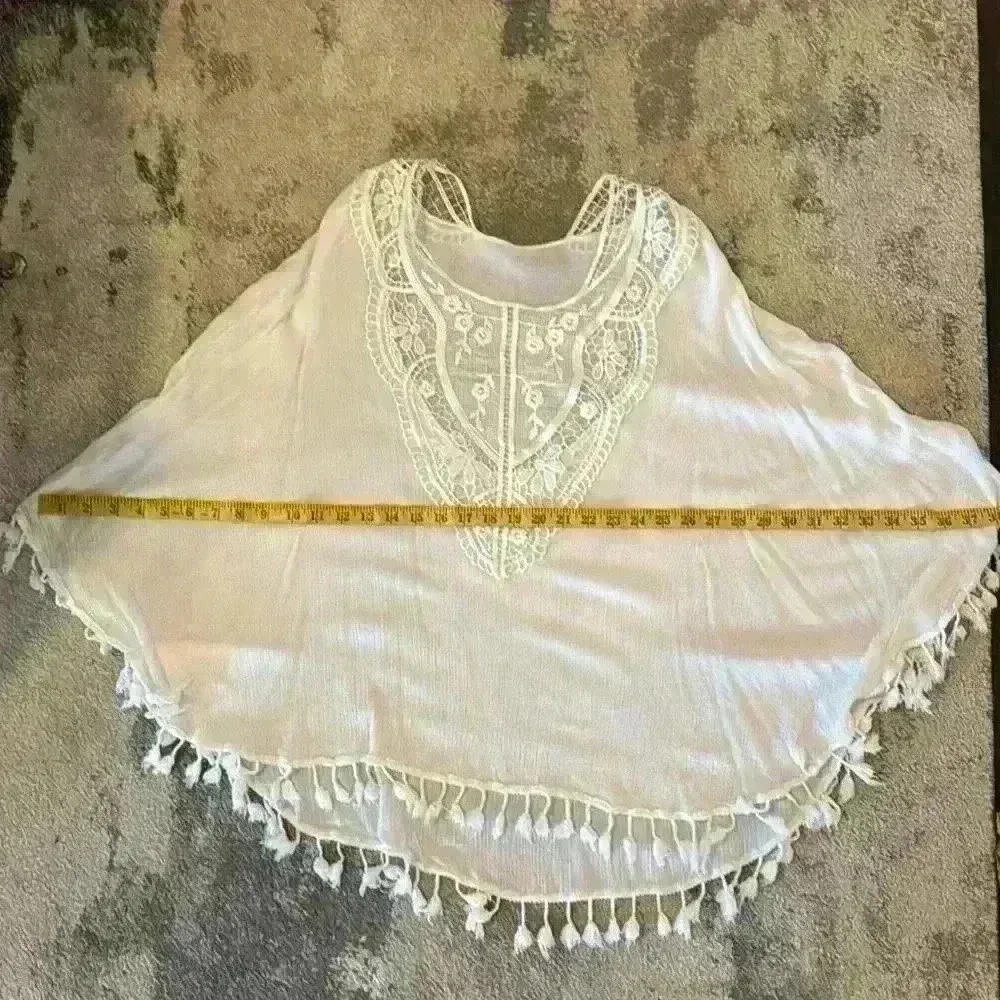 Women’s White Bathing Suit Cover Up Size M - Image 7