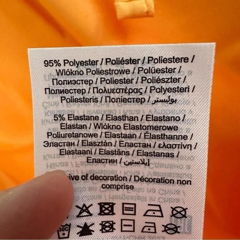 Noisy May Christina Satin Halter Top XS Radiant Yellow Festival Gold - Image 3