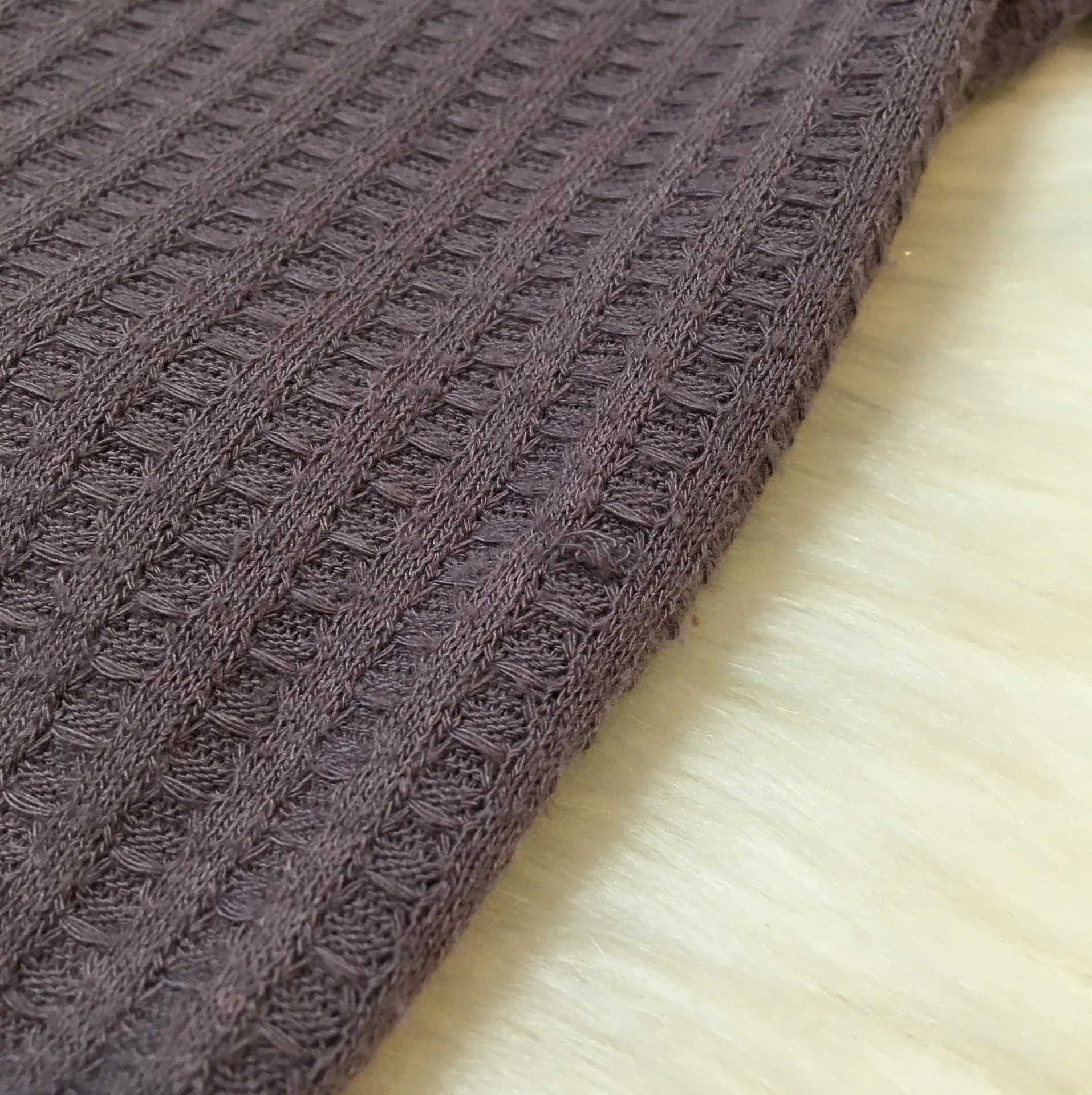 | Waffle Knit Thermal Button Cuff Shirt - Image 4