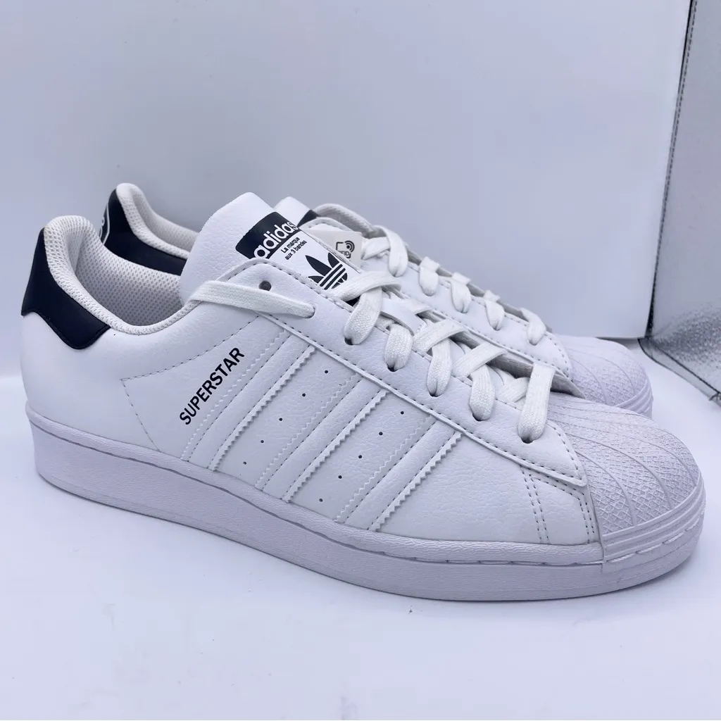Adidas superstar primegreen white unisex sneakers Size 7 - Image 2