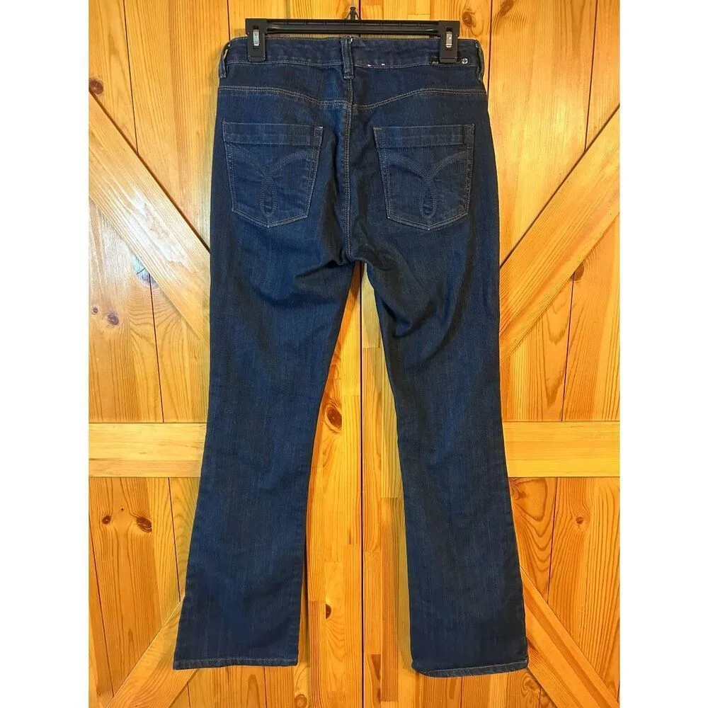 VINTAGE Calvin Klein Jeans Shape Womens Dark Wash Bootcut Jeans Size 6 (5167) - Image 4