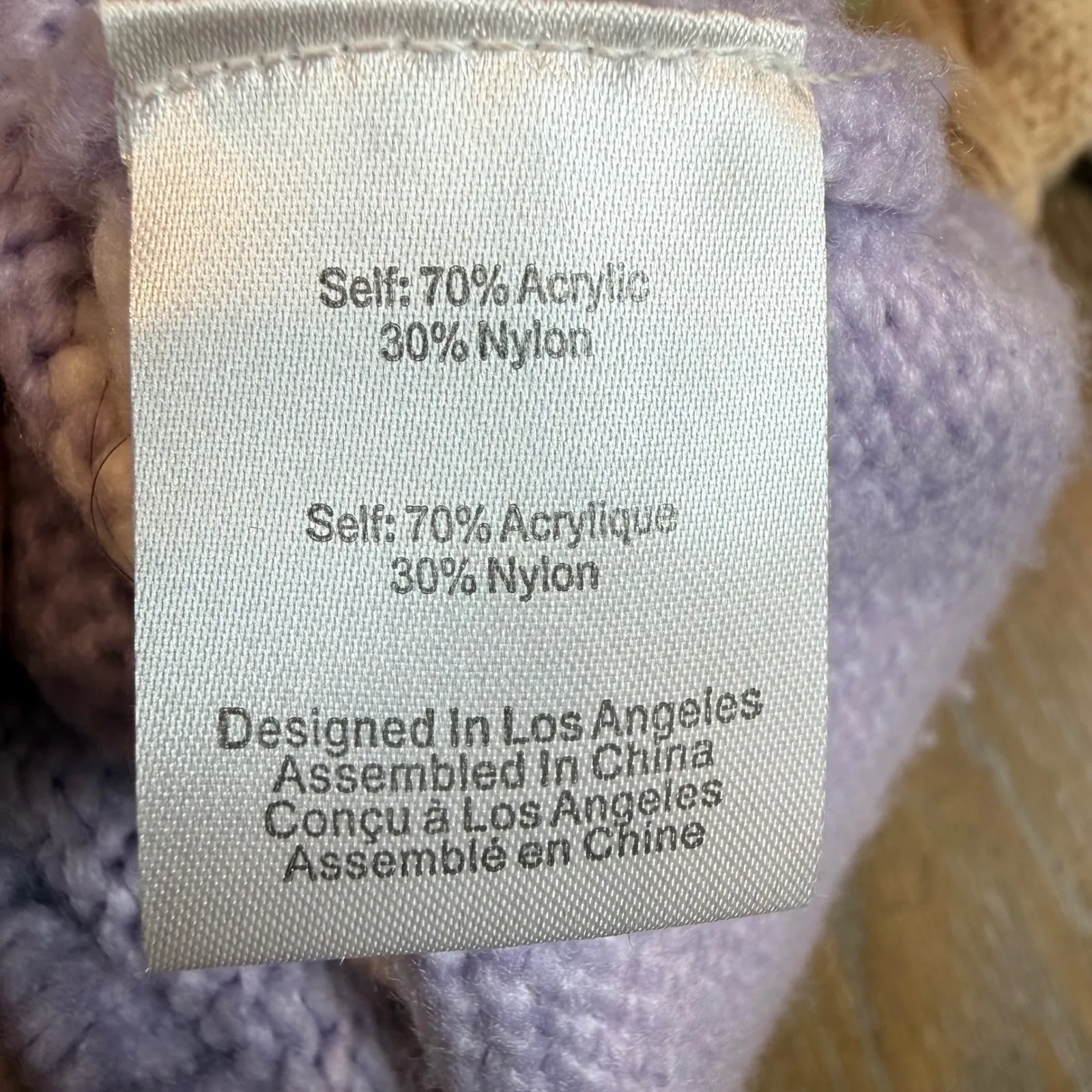 For Love and Lemons Hailey Striped Colorblock Pastel Sweater Size‎ Small - Image 6