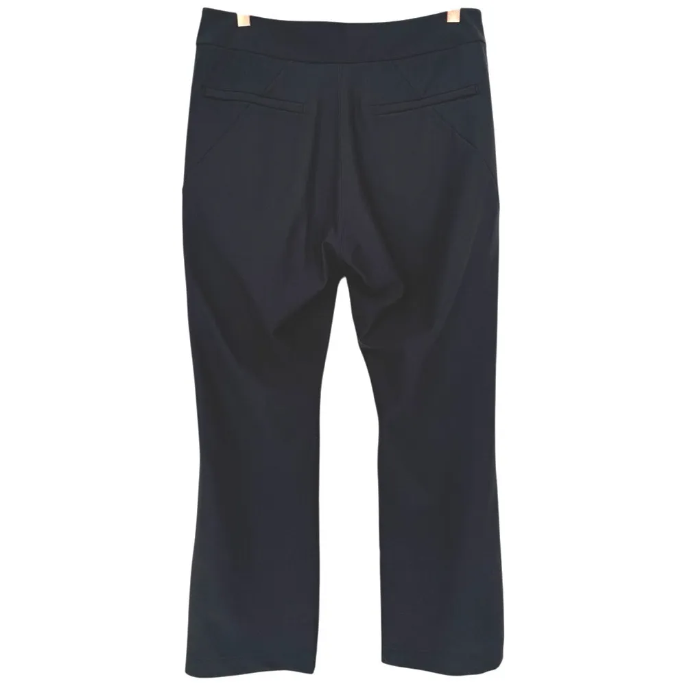 Athleta Women's Stellar Flare Trouser Pants Black Size 12 Activewear Career Work - Image 4