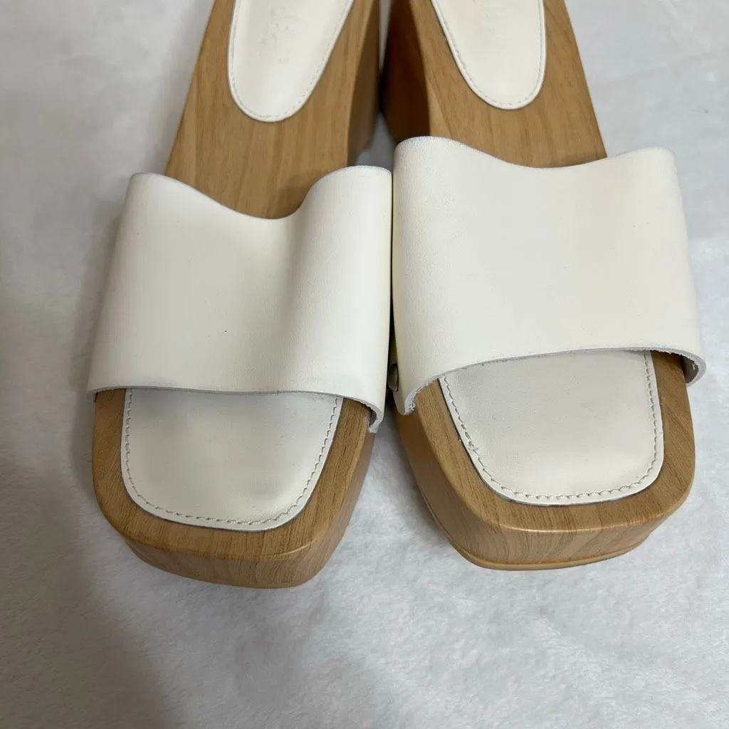 Splendid Bree White Platform Sandals Studded 9.5 Women - Image 3