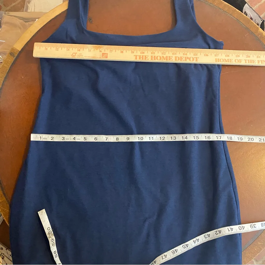 Beyond Yoga Spacedye Icon Midi Dress‎ Size 1X navy blue on the go athleisure - Image 8