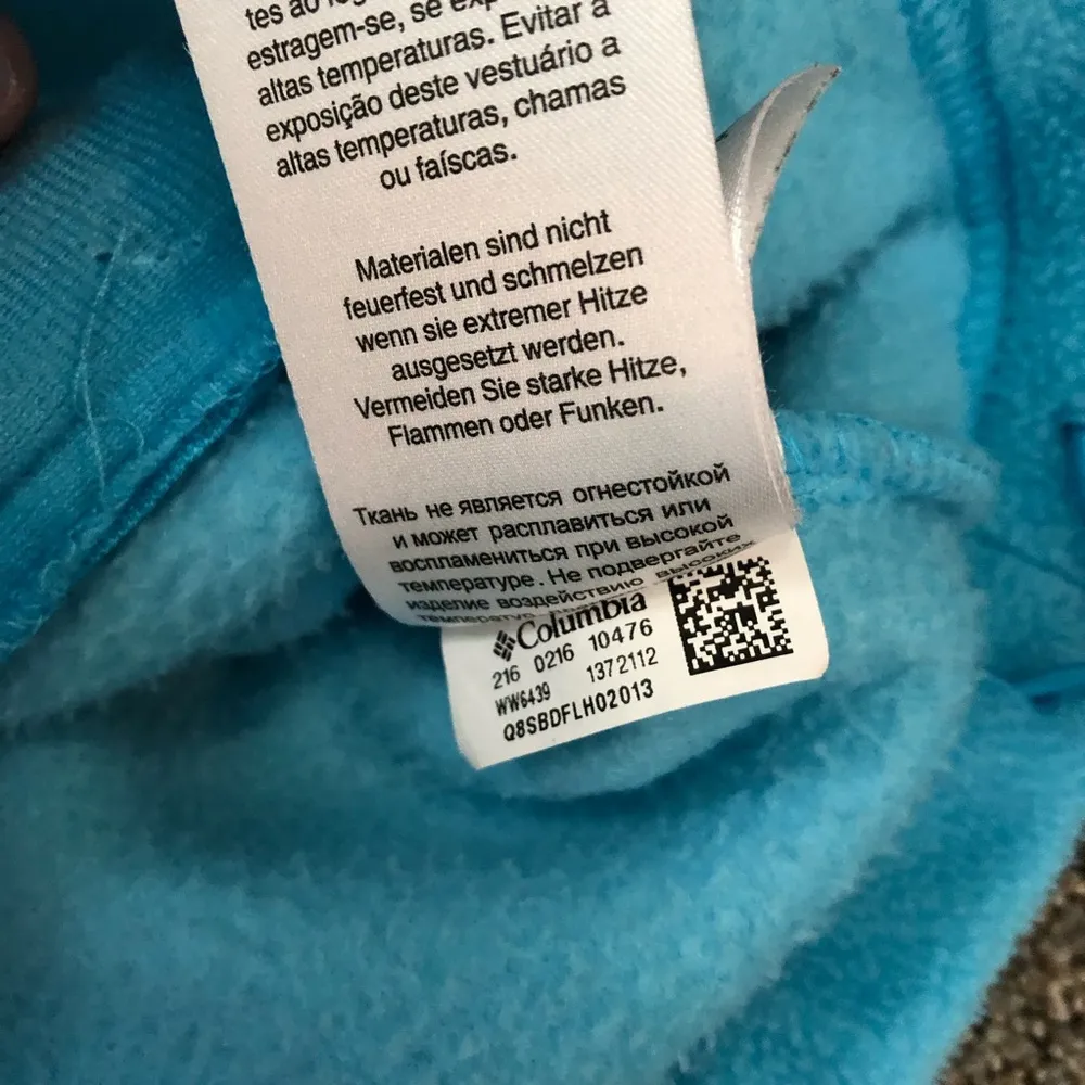 Columbia light blue fleece zippered jacket 1x - Image 8