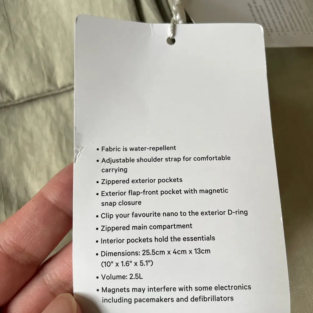 Multi-Pocket Crossbody Bag 2.5L - Raw Linen - Image 13