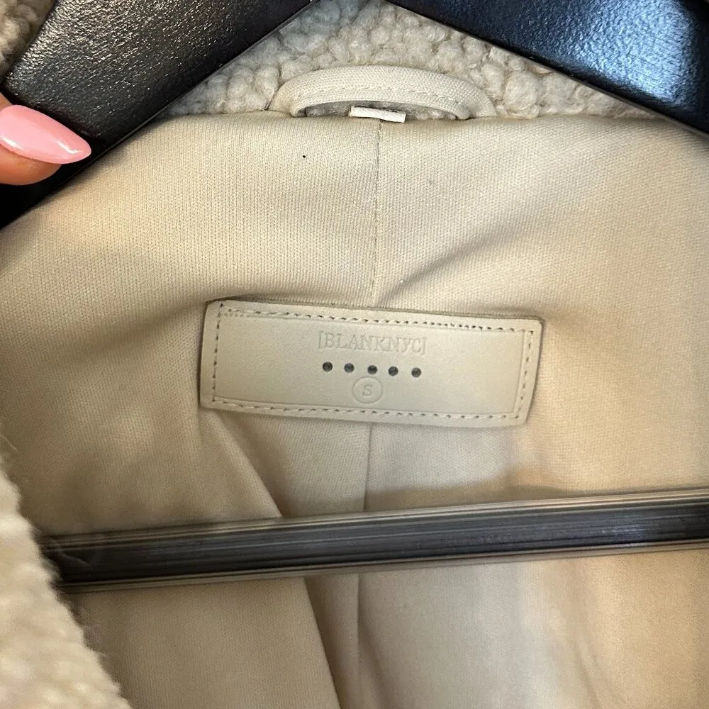 BLANKNYC Double Glazed Jacket in Beige Size Small - Image 5