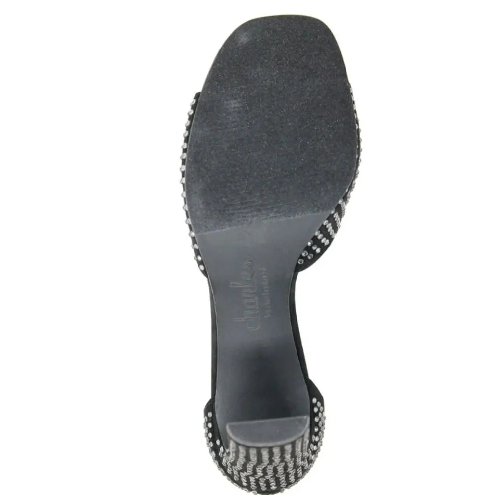 NEW  CHARLES BY CHARLES DAVID Gossip BLACK RHINESTONE Sandal - Image 5