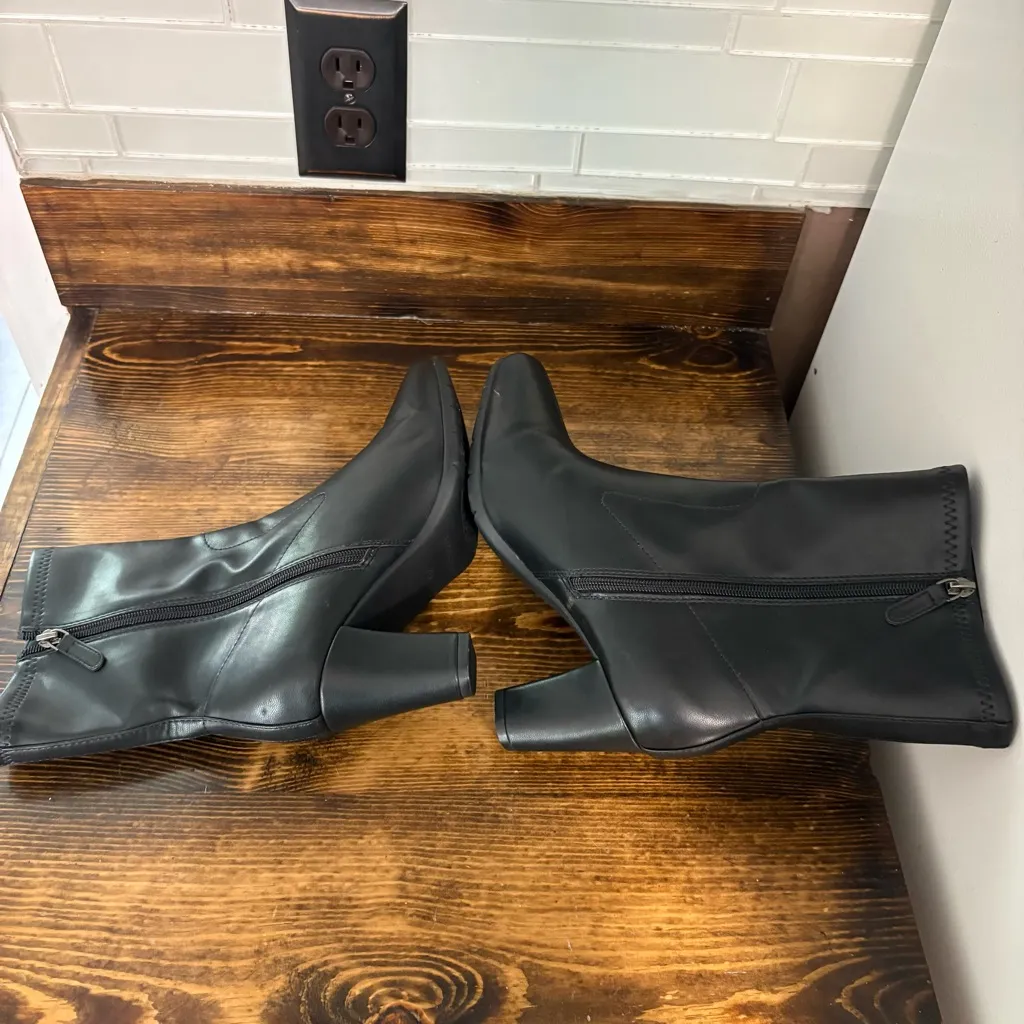 Aerosoles Cinnamon‎ Black Mid Calf Boots Size 9.5 - Image 9