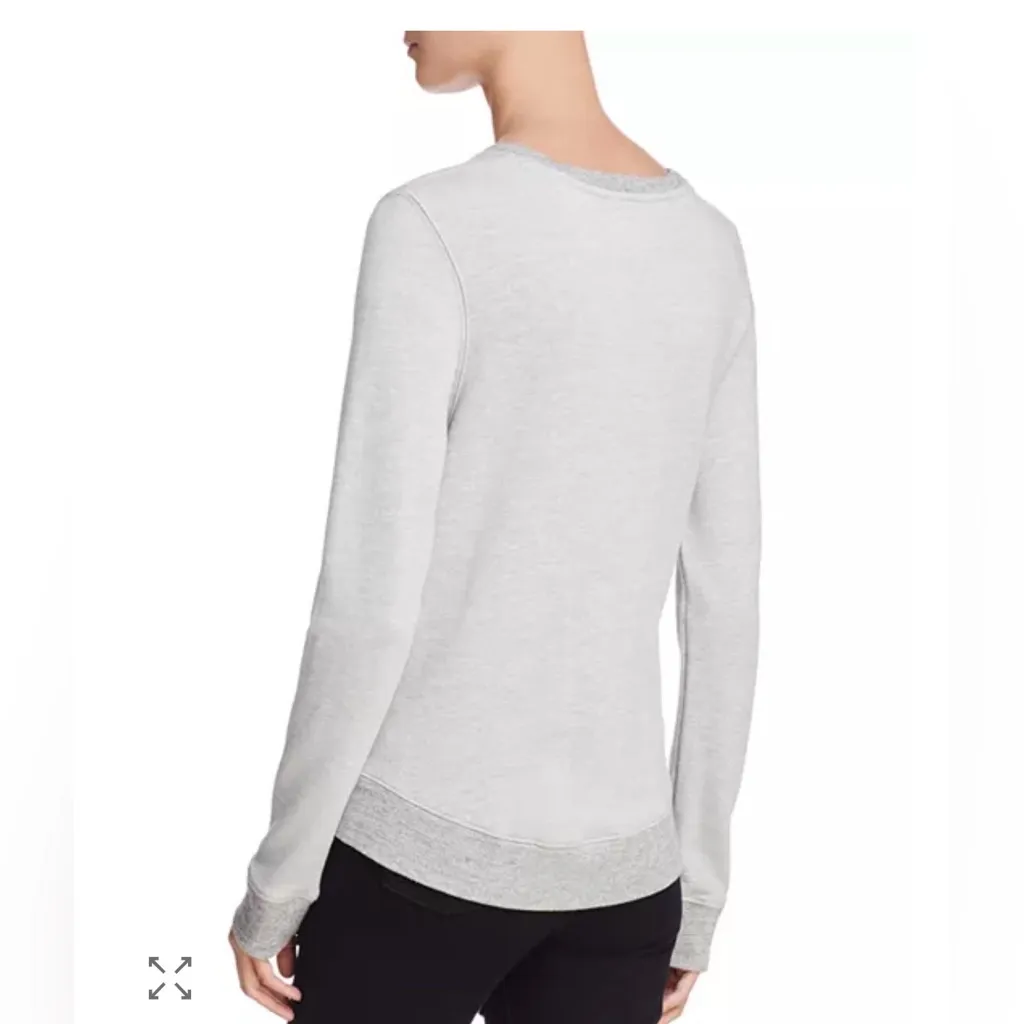 Sundry Metallic Heart Side-Zip Sweatshirt - Image 5