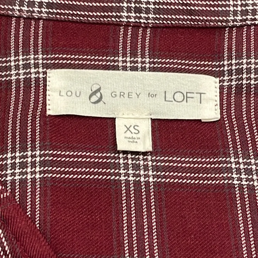 NWOT Lou & Grey Red and White Plaid Top - Size XS - Image 7