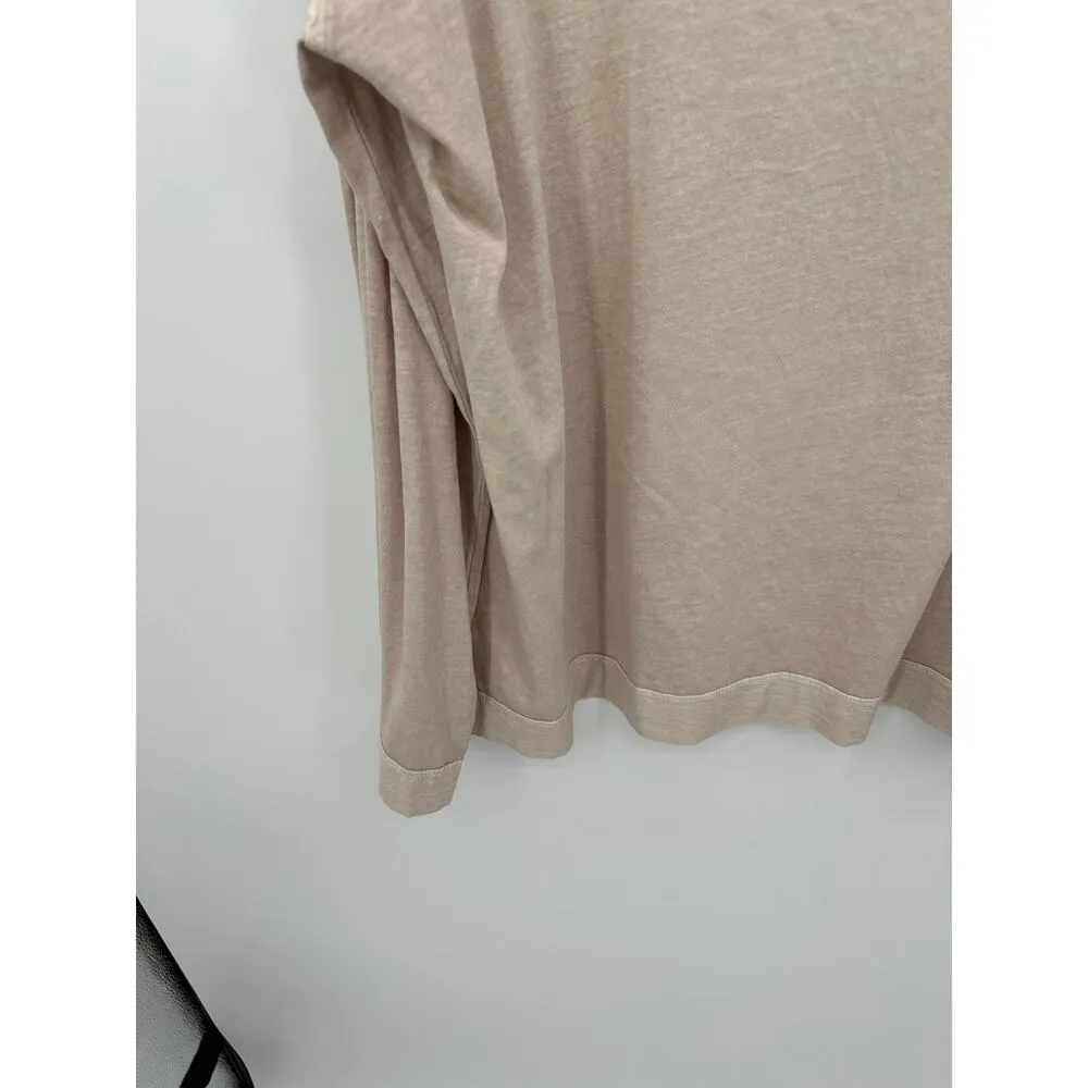 We The Free Supernova Top Tan Cream Cowl Bell Sleeves Oversized Women XL NWT - Image 4