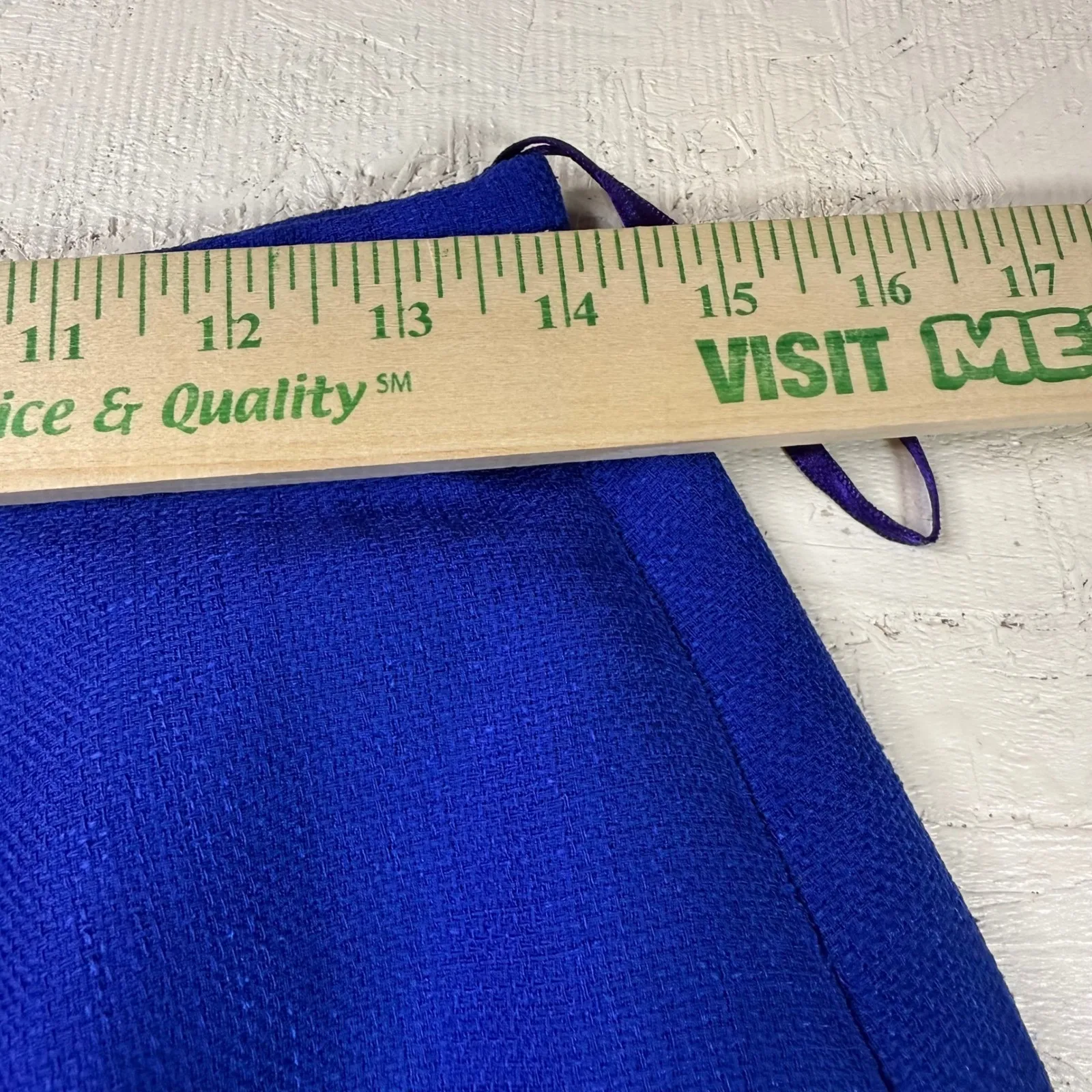 Vintage Lord & Taylor Royal Blue Skirt Suit Set Blazer and Skirt Size 10‎ - Image 11