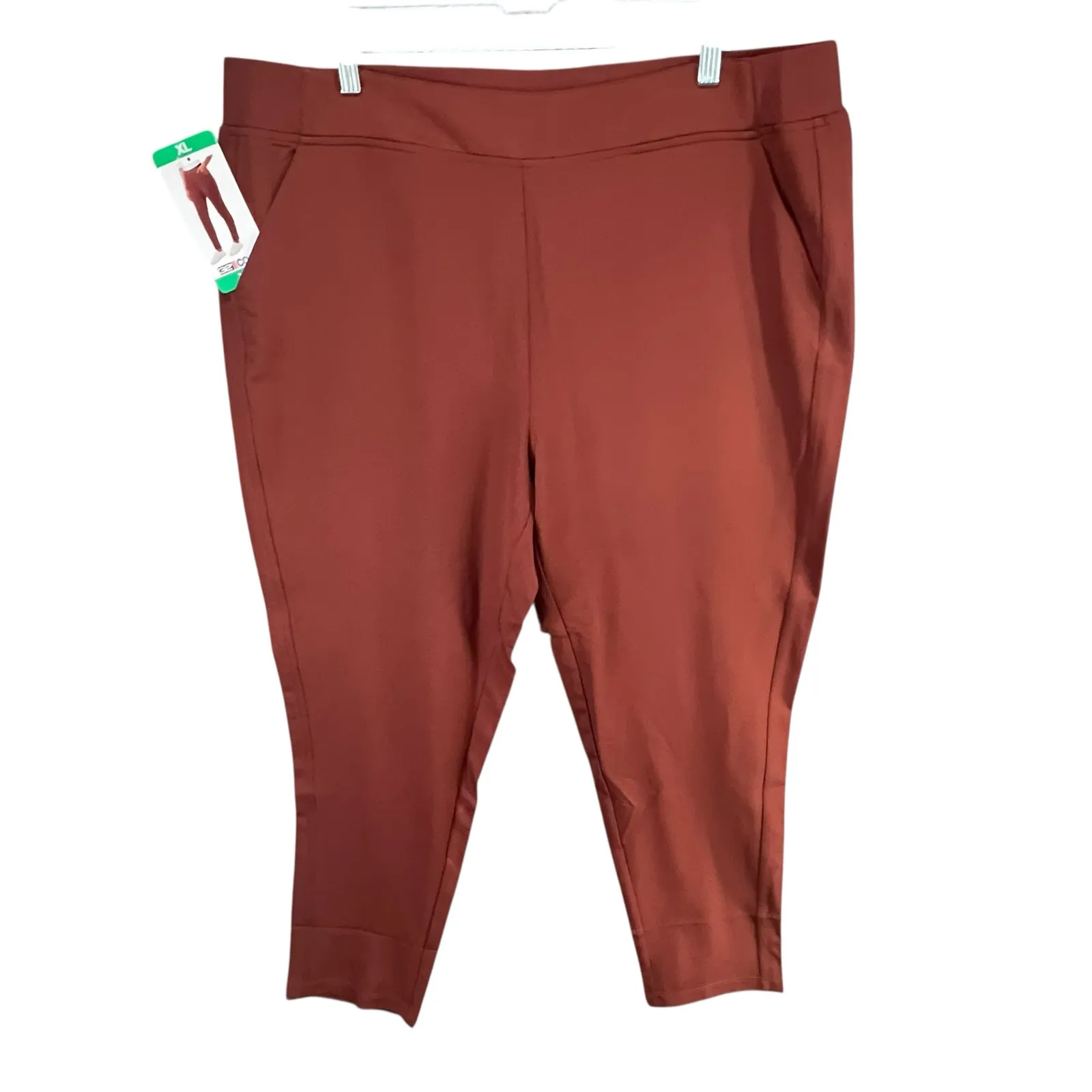 32 Degrees Cool Pants Womens XL Brown Sable Pull On Pockets Soft Stretch Casual - Image 2