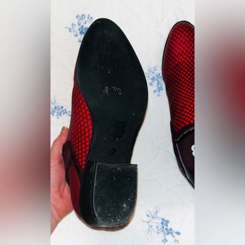 BETABRAND Tennis Western Ruby Red Booties sz 7.5 - Image 4