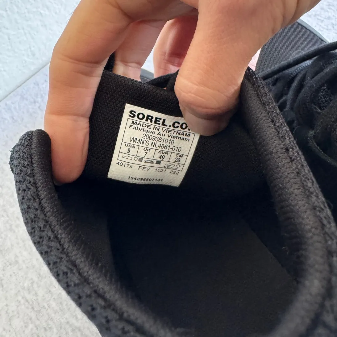 Women's Sorel Out N About III Mid Sneaker Waterproof in Black Size 9 - Image 8