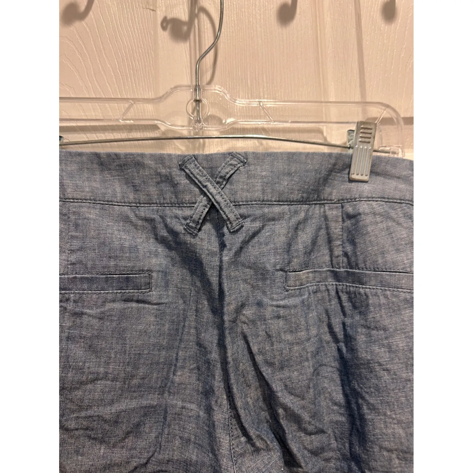 J.Crew Belmarin Blue Chambray Pants Womens Size 12 Casual Lightweight - Image 6