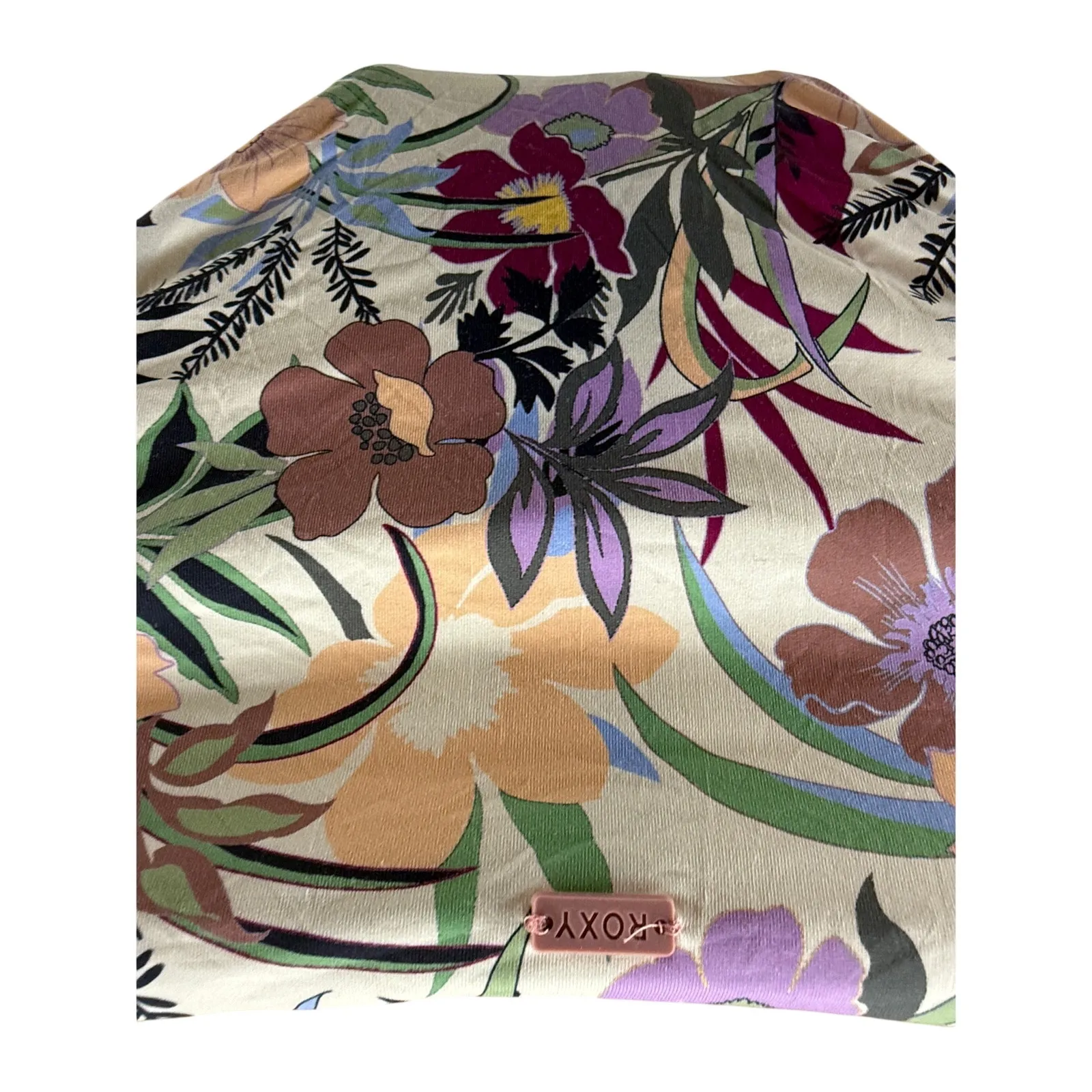 Roxy Floral Beach Classics Bikini Set Hipster Ties Bottom Tri Tie Top Womens M - Image 7