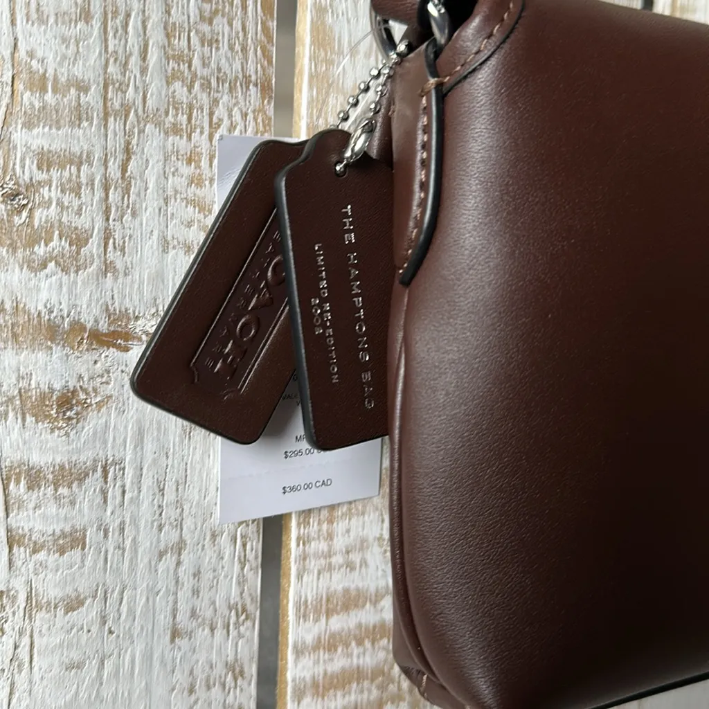 Coach Hamptons Bag Shoulder Purse Maple New NWT - Image 4