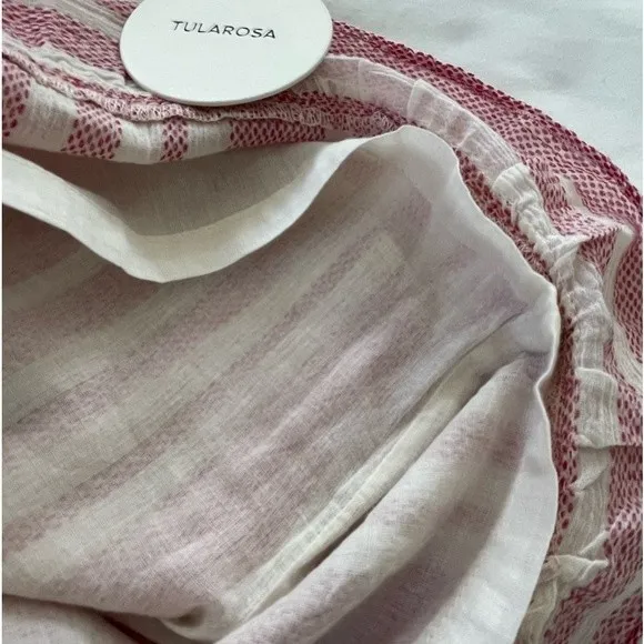 NWT‎ Tularosa Amelia Romper Red and White Size Medium - Image 8