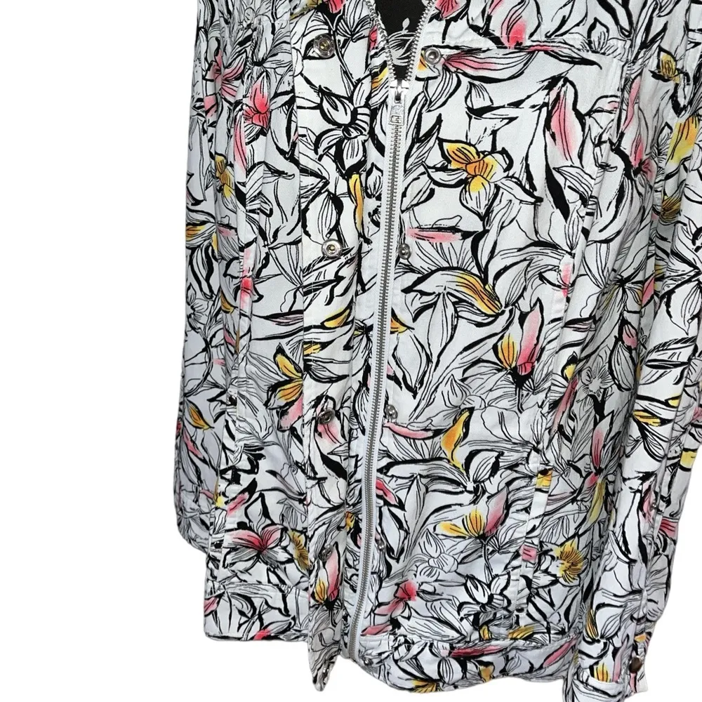 Christopher & Banks Floral Shirt Jacket - Image 7