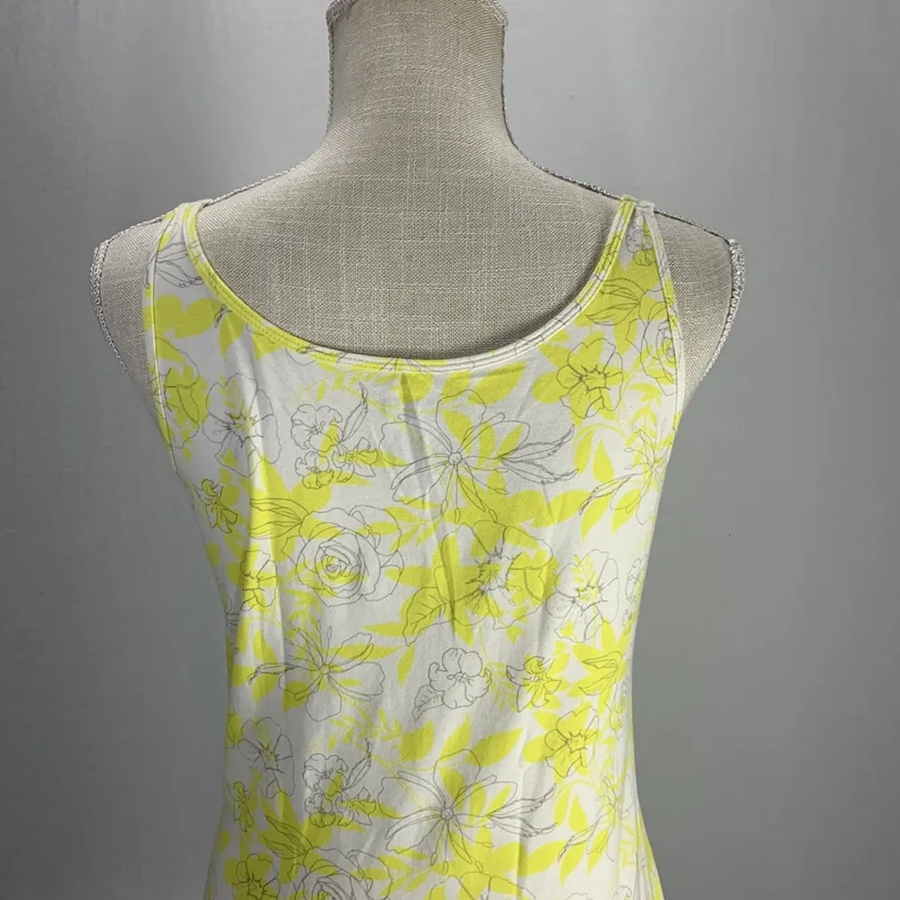 CO No Yank Yellow Floral Thin Strap Tank Top Size Small - Image 7