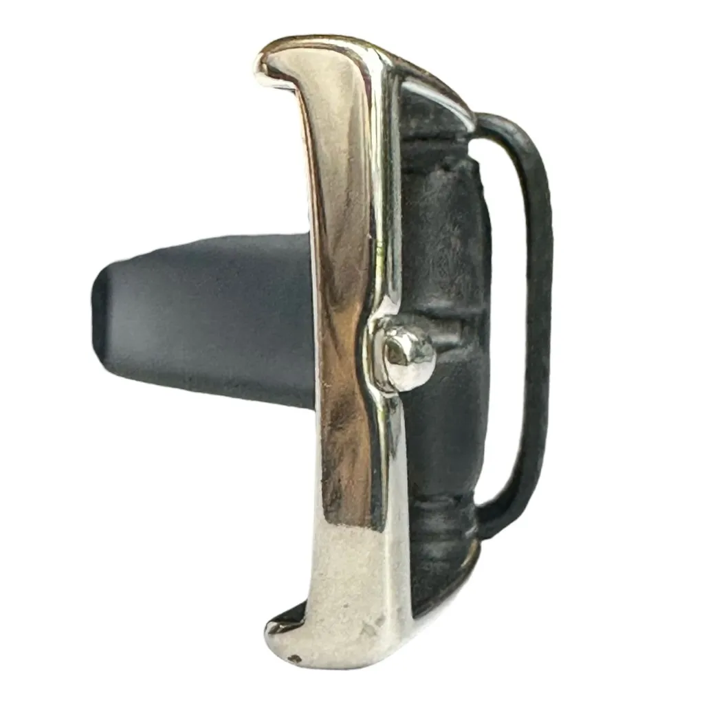 Ermenegildo Zegna Black Leather Belt Waist 37 - Image 11