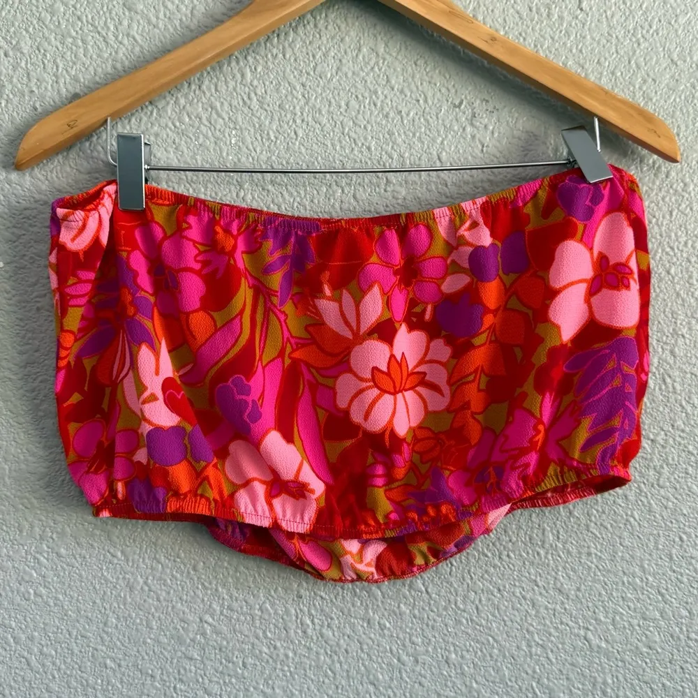 Show‎ Me Your Mumu Floral Teeny Tube Top Size XL - Image 3