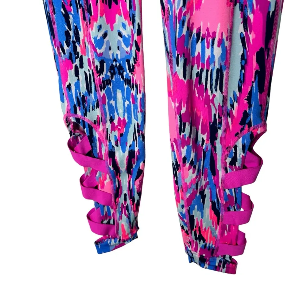 Lilly Pulitzer Luxletic Callie Weekender Leggings in Multi Free Spirit Small - Image 4