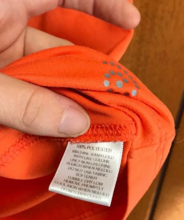 Neon orange crewneck short sleeve basic tee - Image 4