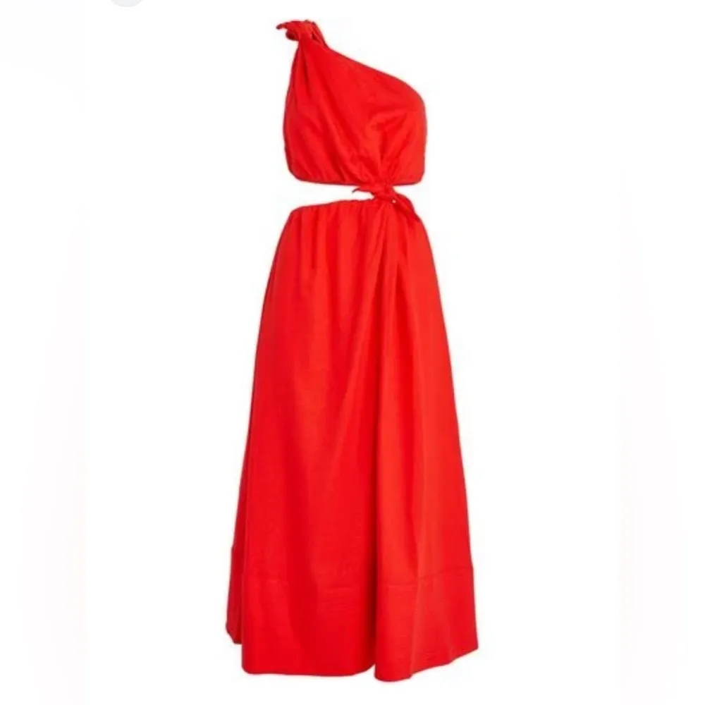 FARM RIO Red Midi Knot Dress, Small,$310 - Image 2
