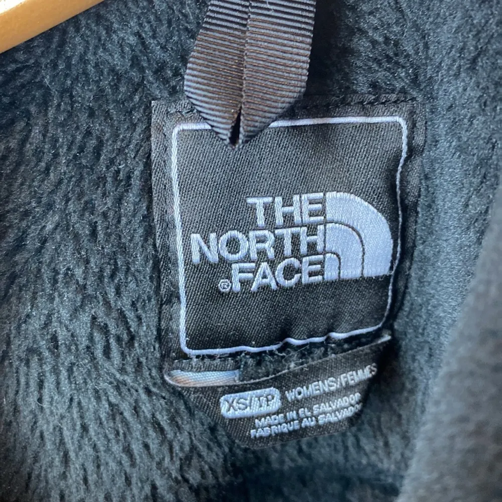 North Face Black Zip Cozy Fuzzy Fleece Long Sleeve Sport Jacket XS - Image 4