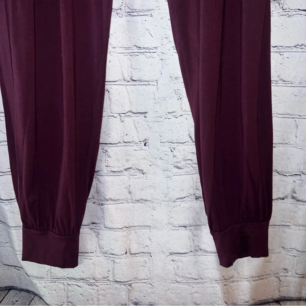 Divine Goddess Divine Wear Jogger Lounge Pants in Burgundy Size XL - Image 3