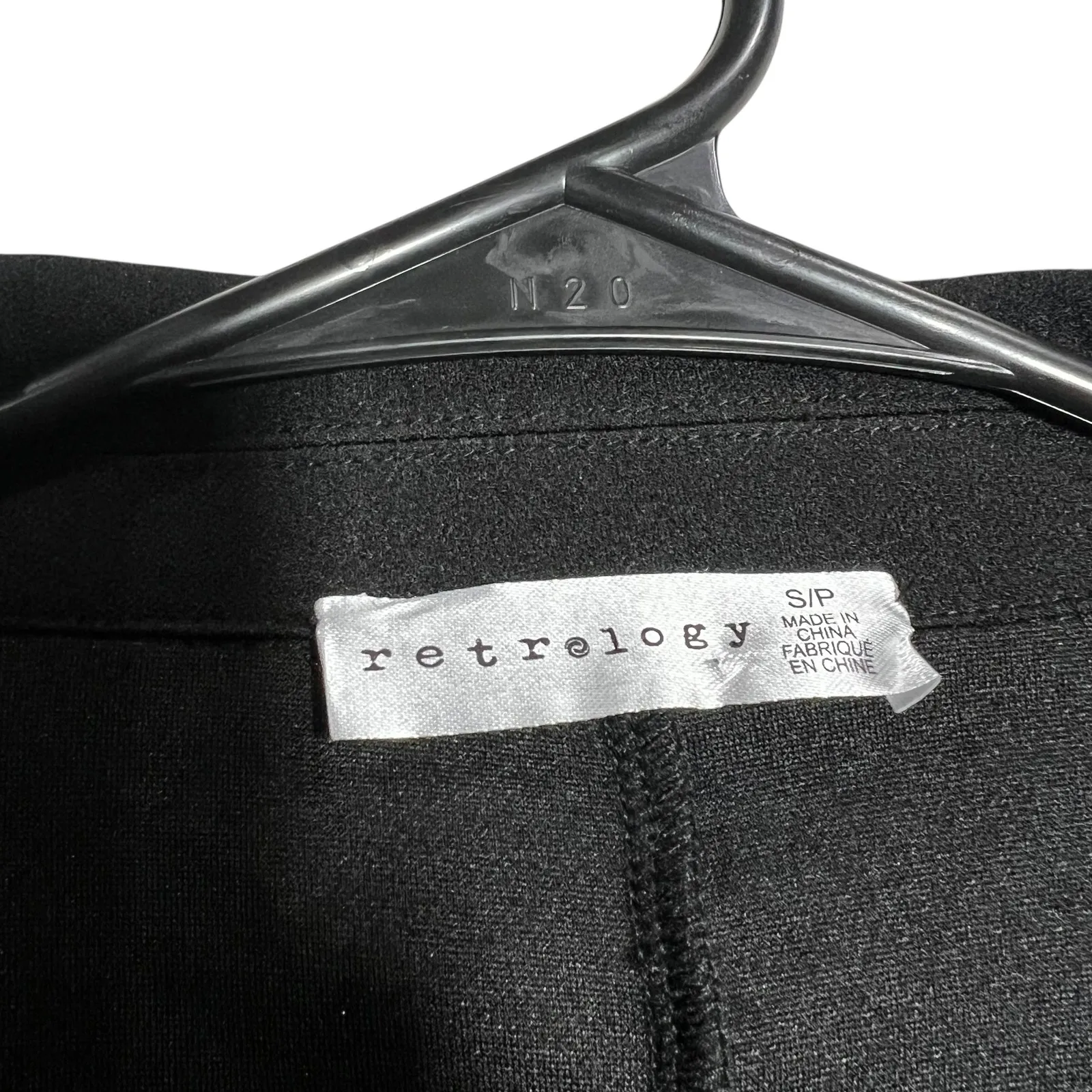 Retrology Women's Black Ruched Sleeve Open Front Blazer Jacket Size S - Image 5