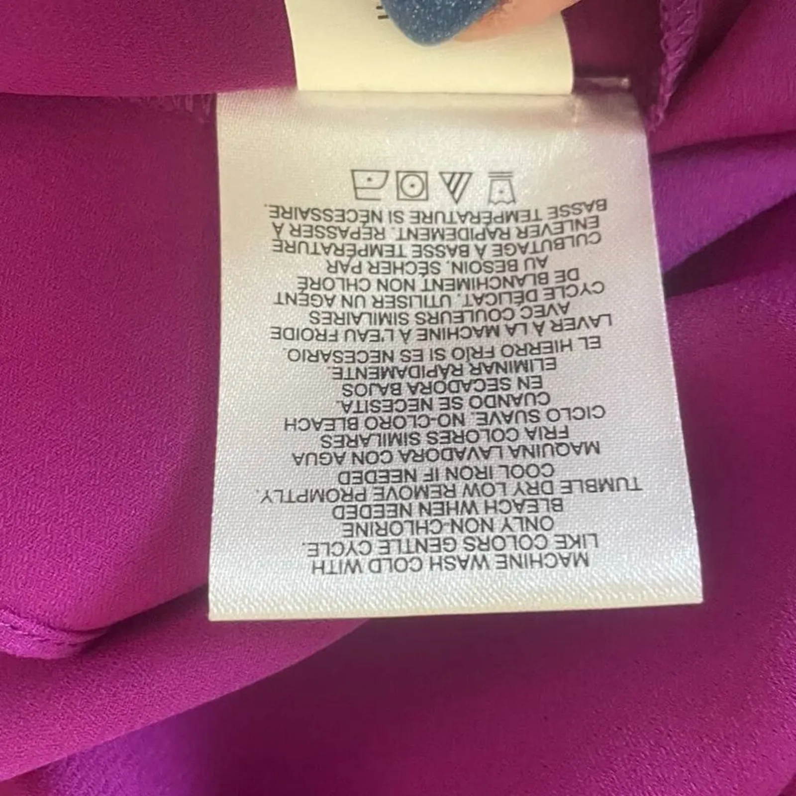 Ellen Tracy‎ Women Top 10 Purple Button Up Dressy Career Office Event Classic - Image 10