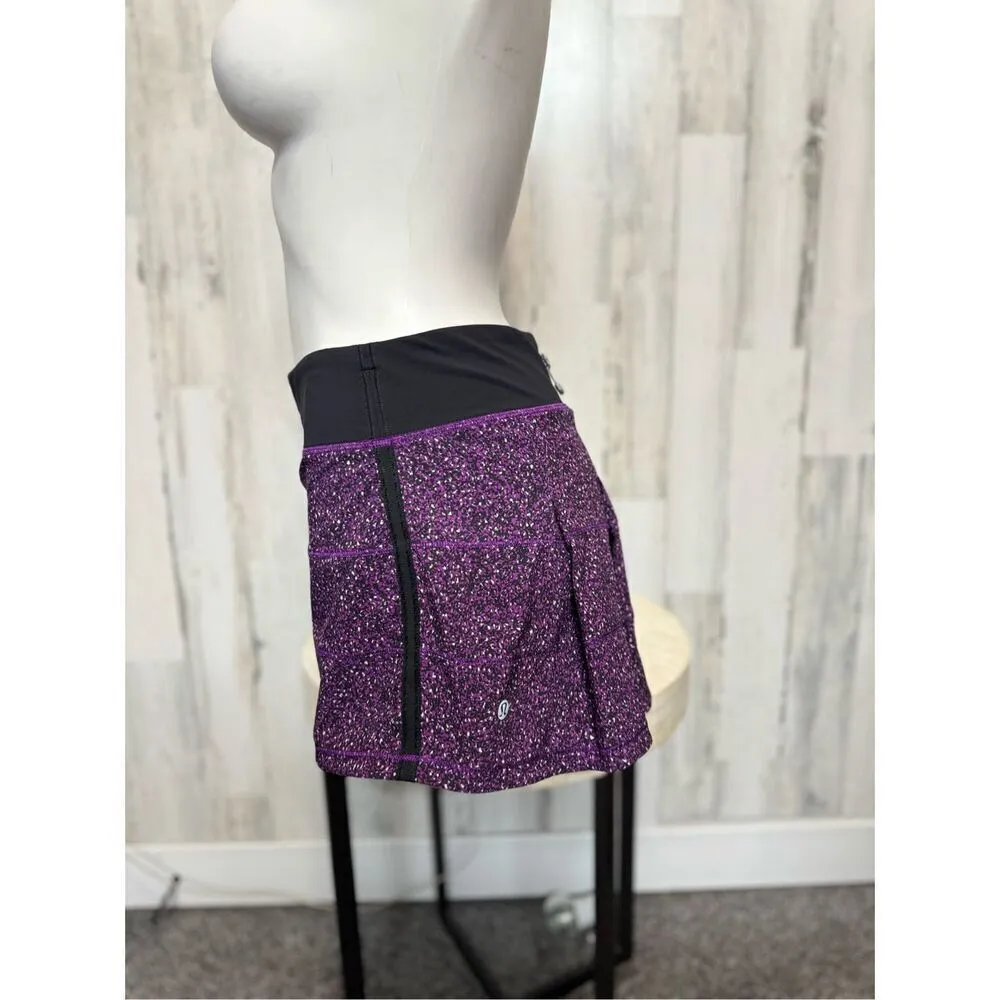 LULULEMON PACE RIVAL SKIRT 2 SIZE-6  Flashback Static Powdered Rose Tender Viole - Image 11