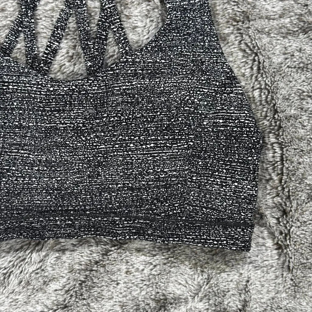 Lululemon Free To Be Serene Bra Sz 6 In Salt Alpine White Black - Image 3