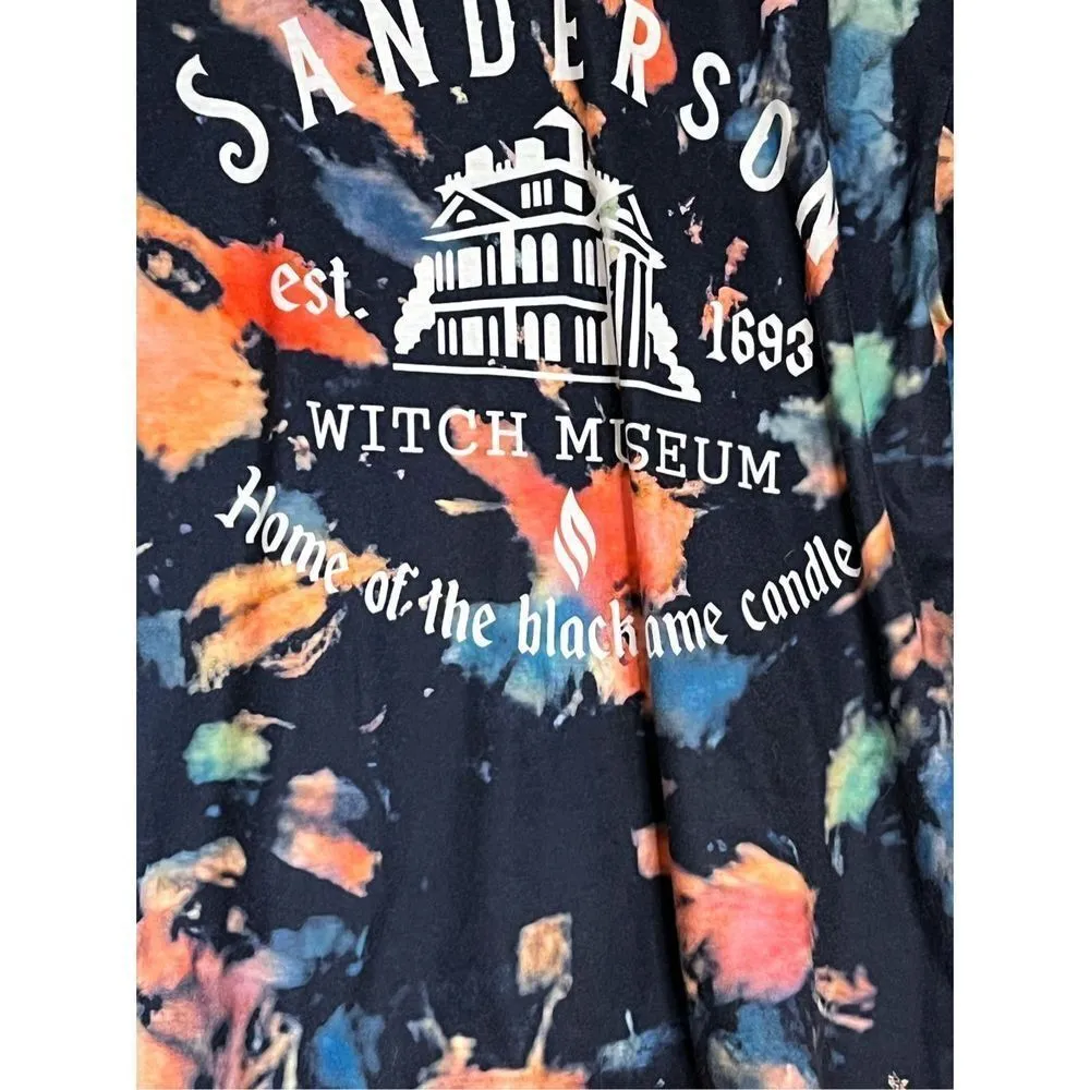 Black Flame Candle Shirt Women Halloween Sanderson Sister Witch Hocus Pocus T - Image 3