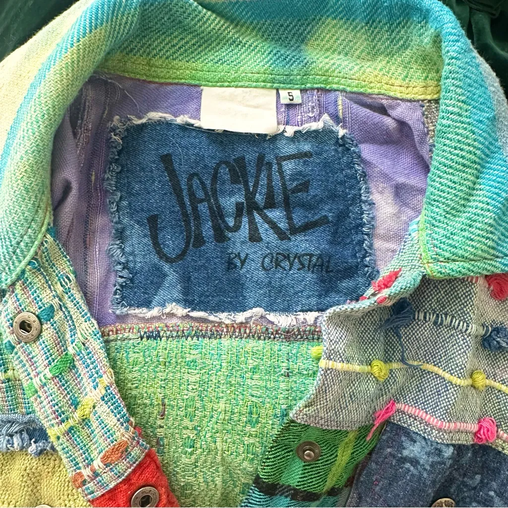 Jackie by Crystal Colorful Patchwork Button - Image 6