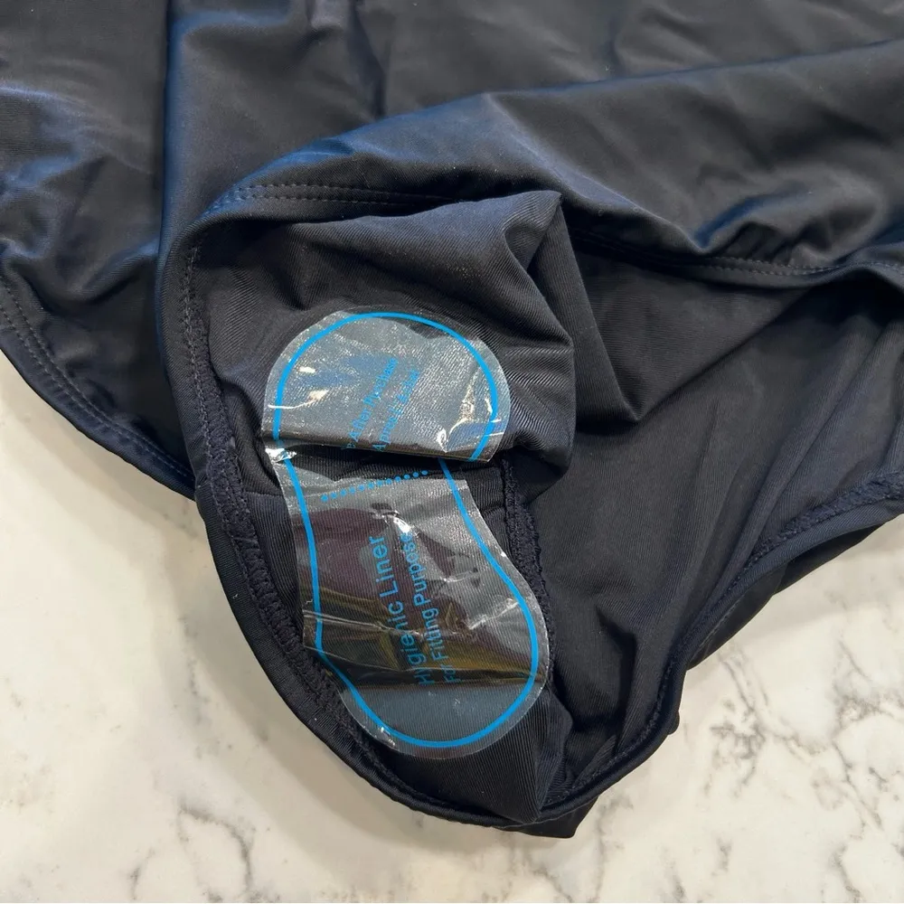 NWT Empetua Shapermint Black High Waisted Control Bikini Bottom Size XXL - Image 4