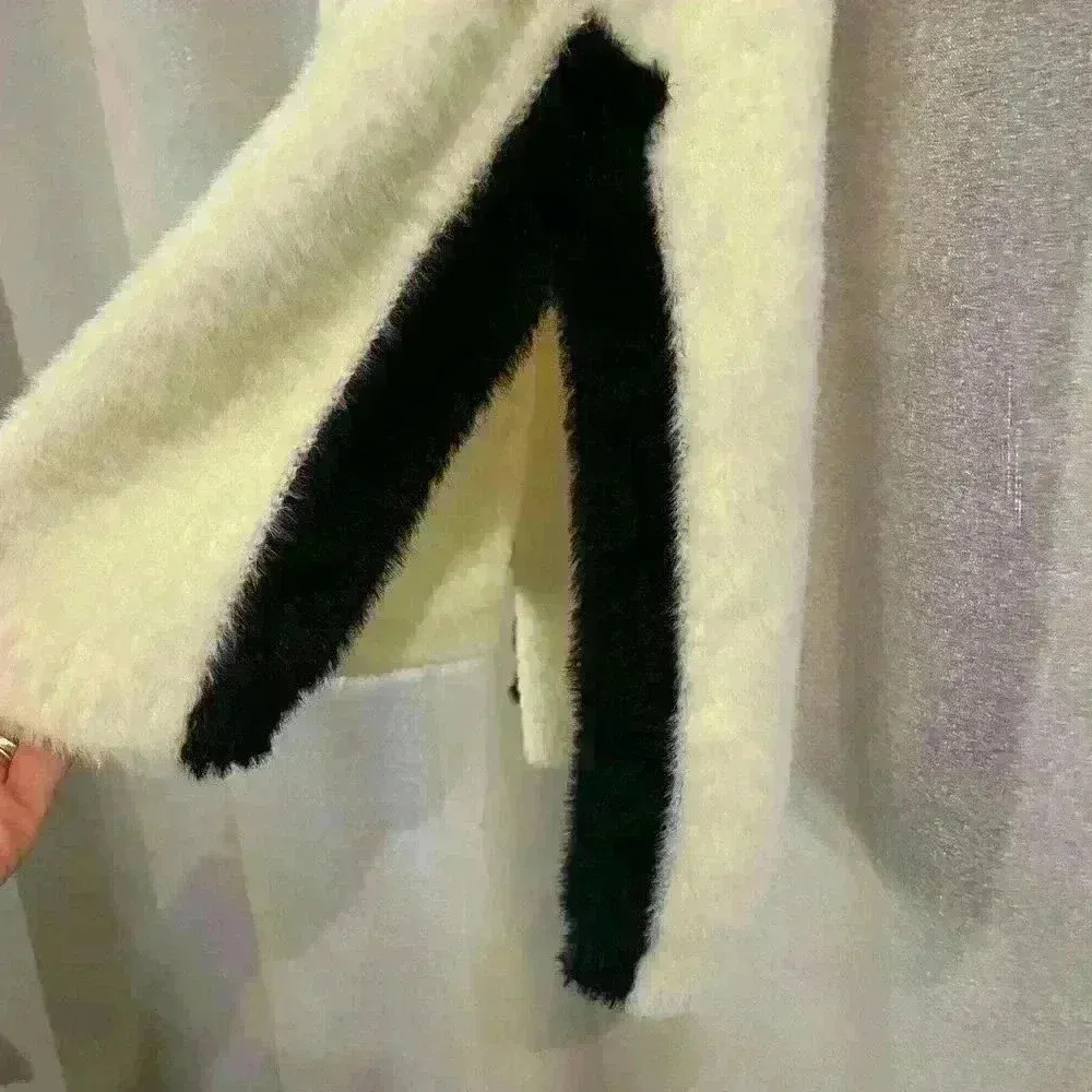 Womens White Cowl Neck Lysse Sweater Dress - Image 2