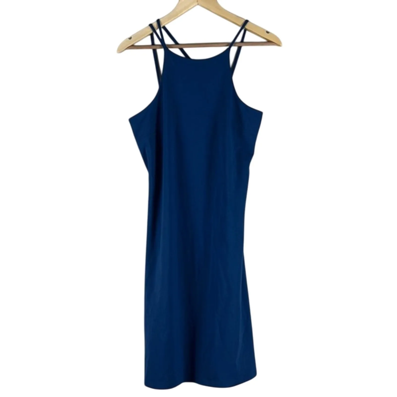 NWT Banana Republic Mini Dress Womens XS Blue Strappy Minimalist Modern Coastal - Image 2