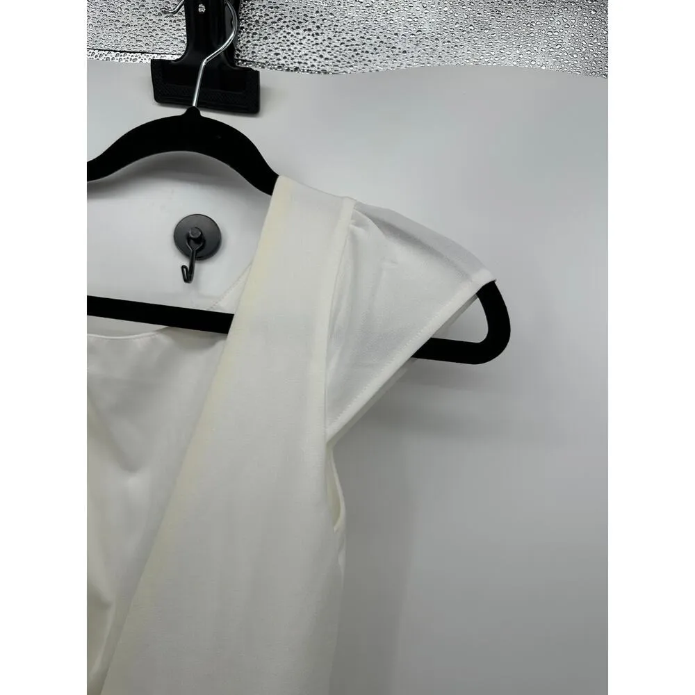 Lulus Gown Ivory Maxi Cap Sleeve Full Length Sz Small Wedding Bridal Gala Party - Image 8