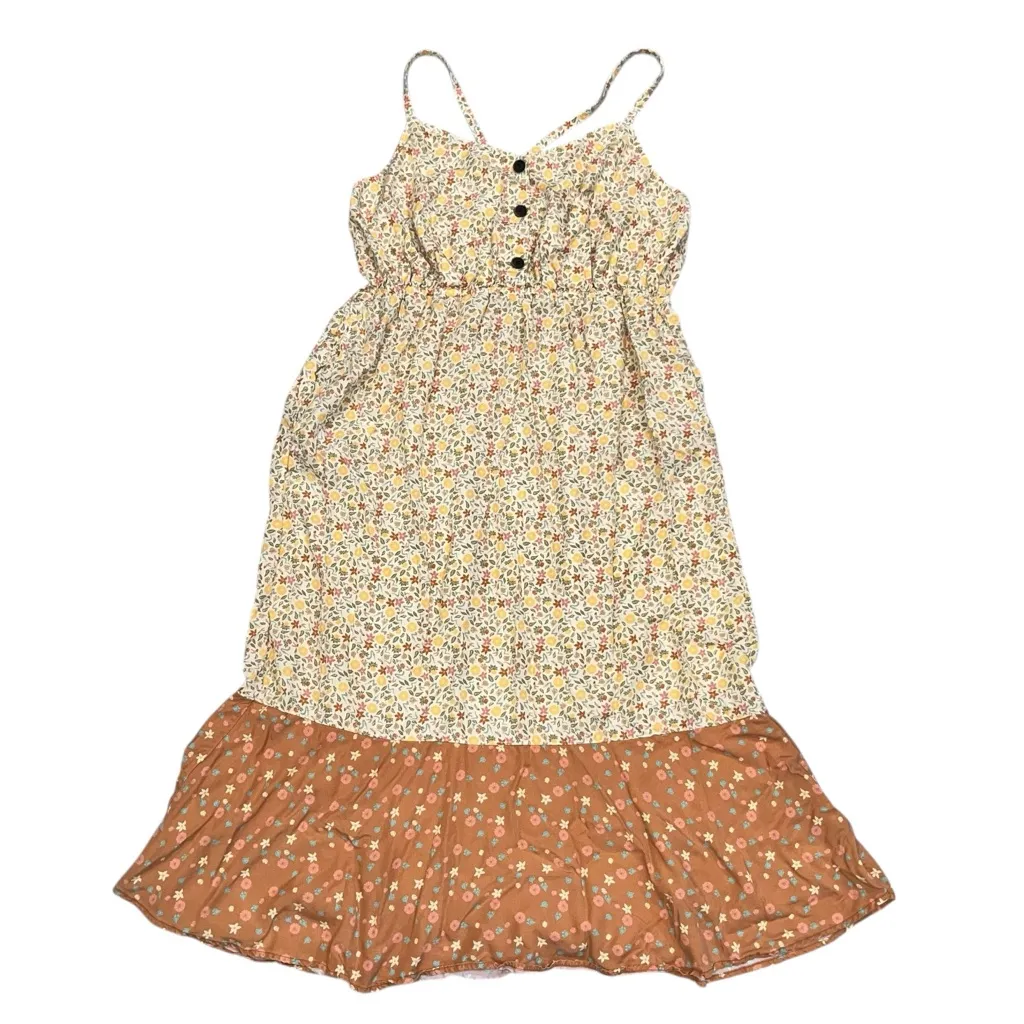 Patagonia Lost Wildflower Vela Peach Floral Dress size Large - Image 4