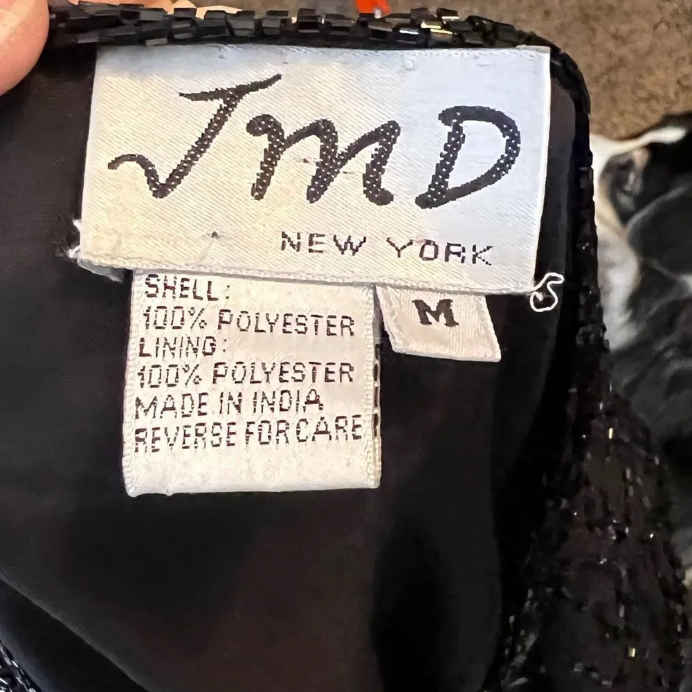 Vintage JMD Beaded Jacket Cover - Image 7