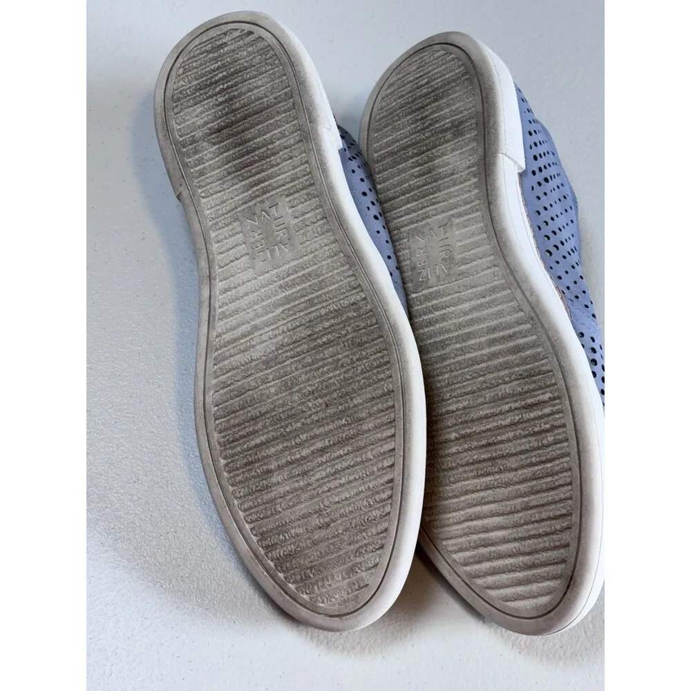 NATURALIZER 'Zola 2' Blue  Perforated Casual Slip On Shoes Womens Size US 7 M - Image 6