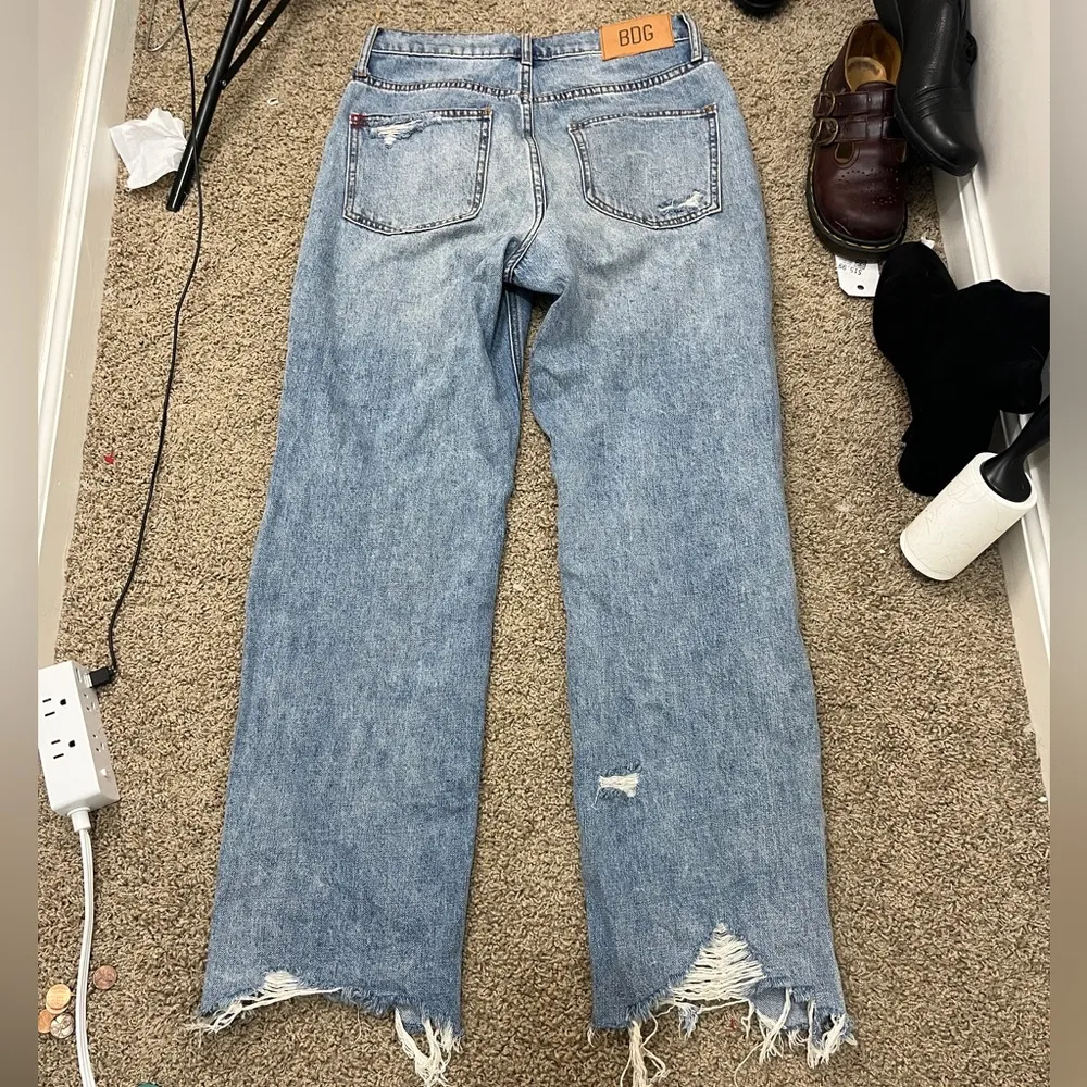 BDG‎ High-Waisted Cowboy Jean Distressed Denim size 28 Urban Outfitters - Image 4