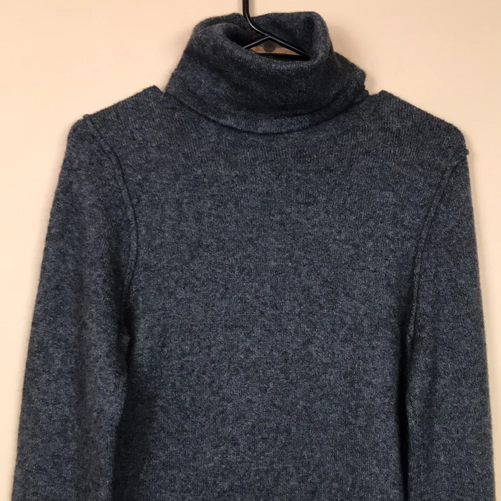 GAP Women’s Wool Blend Knit Charcoal Gray Turtle Neck Sweater - Image 2