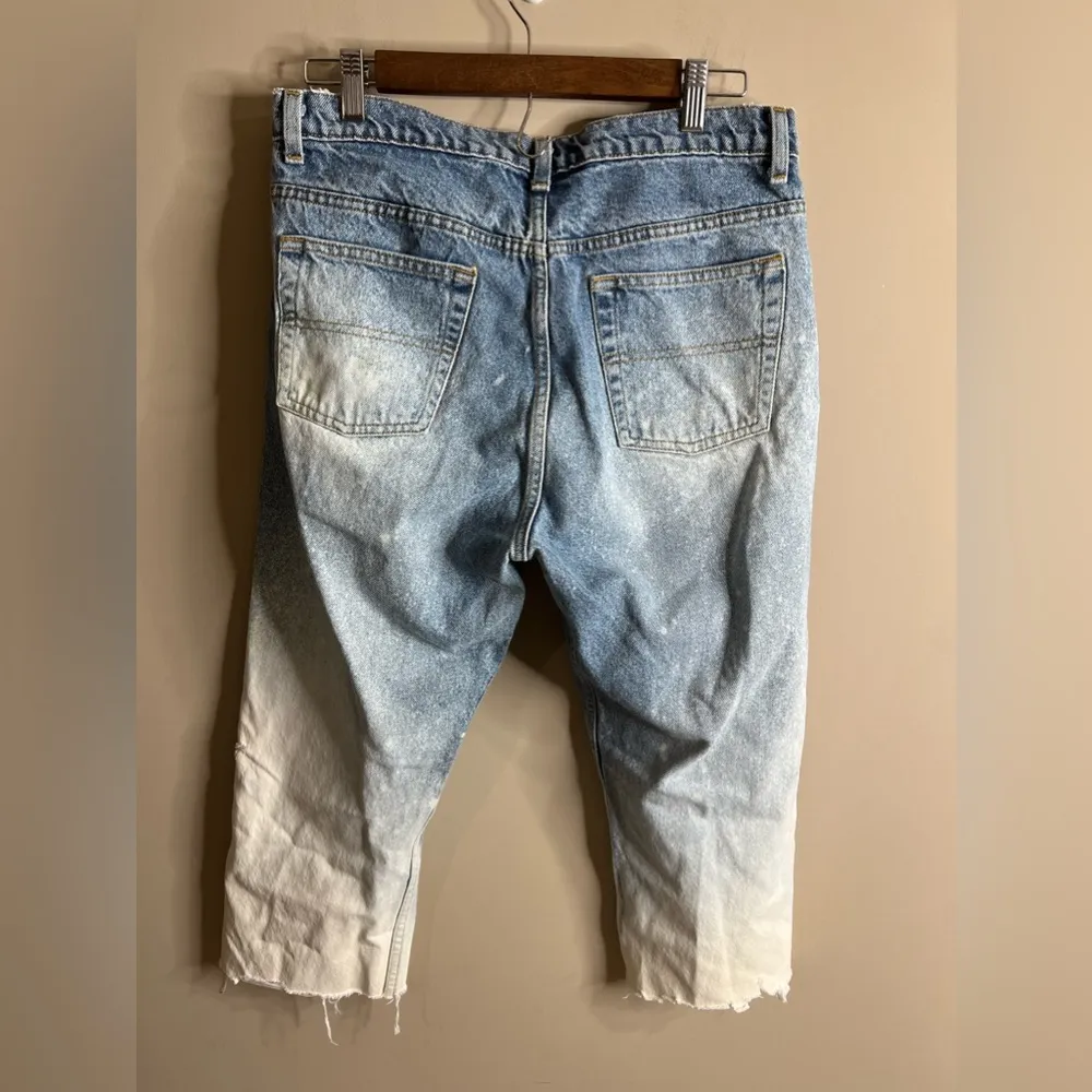 Vintage Arizona jeans size 11 bleach splatter cut off ankle jeans - Image 3